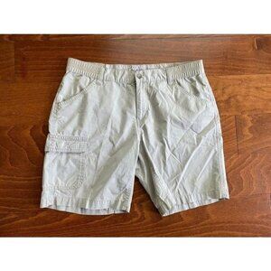 Columbia Sportswear Women's Bermuda Shorts Tactical Cargo Cotton Zip Fly Gray M